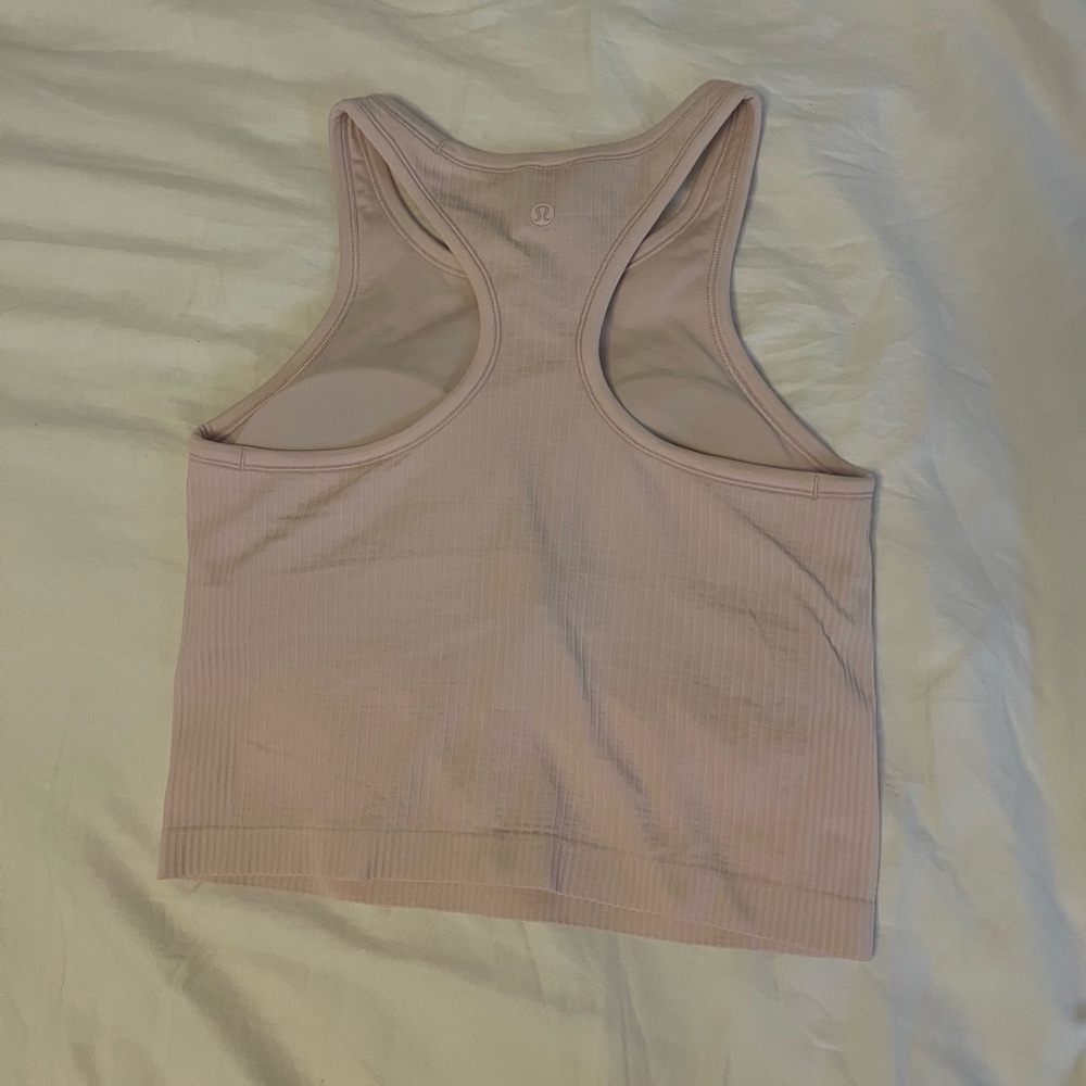 LULULEMON Ebb to Street Cropped Racerback Tank Top Size 8
